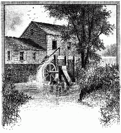 Mill and Waterwheel Image