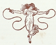 drawing of girl jumping rope reusableart com