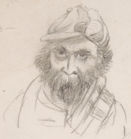 Drawing of a Bearded Man