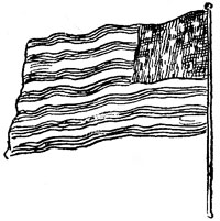 Sketch of the American Flag