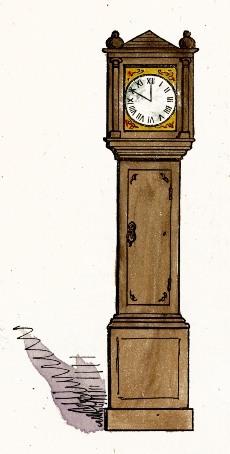 Grandfather Clock Drawing