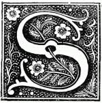 Letter S with Flowers