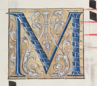 Illuminated Letter M - ReusableArt.com