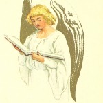 Christmas angel drawing