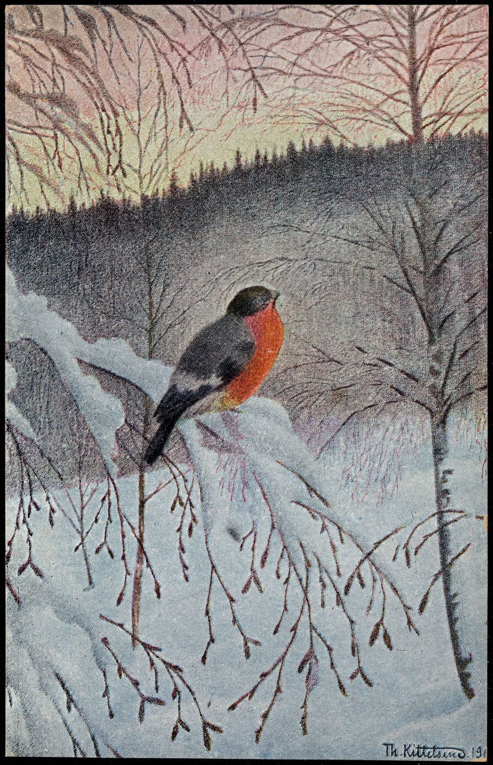 free winter scenes drawings