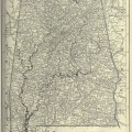 vintage alabama map