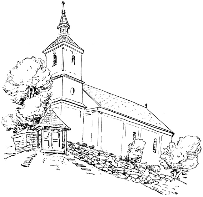 Sketches Of Country Churches Coloring Pages