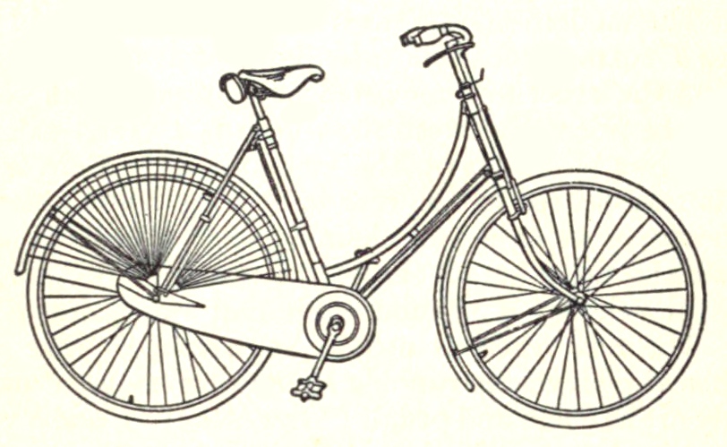 ladys bike drawing