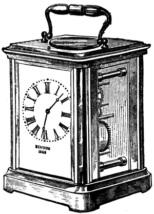 carriage clock drawing