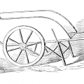 wooden wheelbarrow drawing from ReusableArt.com
