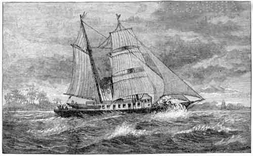 Sailing Ship in a Stormy Sea