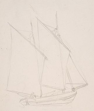 Pencil sailboat Drawing