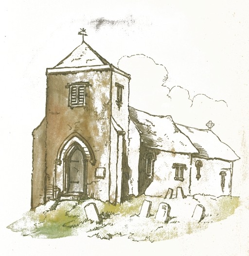 Church & Graveyard Drawing