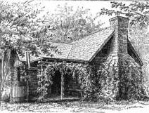 Pretty Cottage Drawing