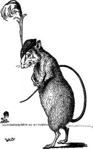 Dapper Rat Drawing - ReusableArt.com