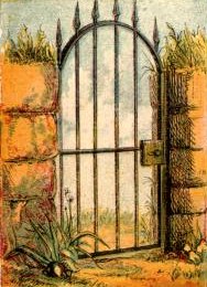 Garden Gate Drawing