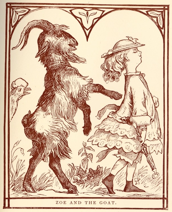 Goat & Girl Drawing