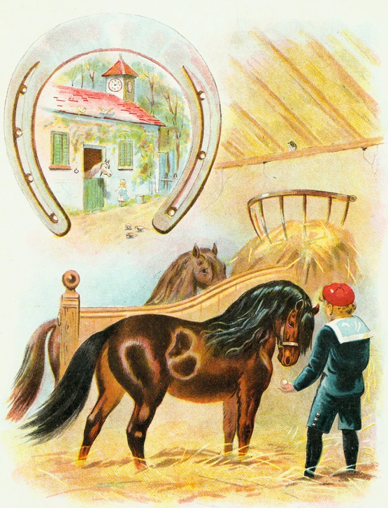 Horses in Stall