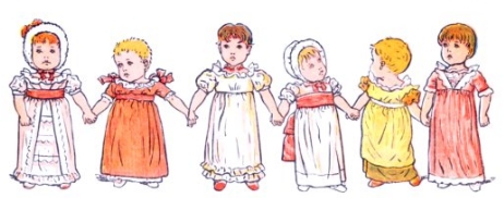 Line of Children Holding Hands