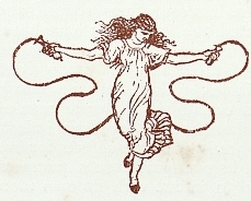 Drawing of Girl Jumping Rope