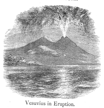 Erupting Volcano Drawing