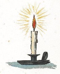 Lit Candle Drawing