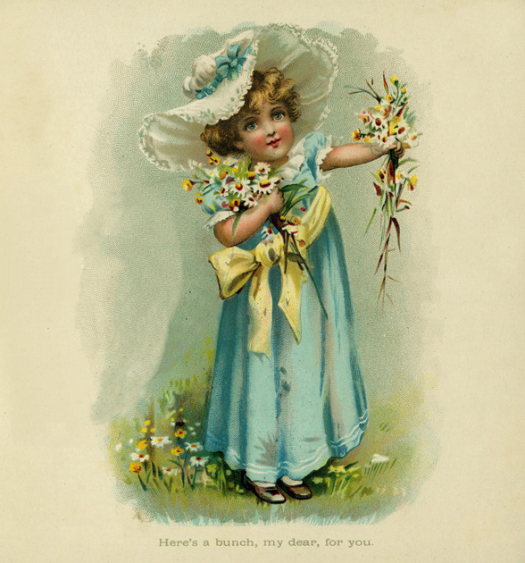 Little Girl with Flowers