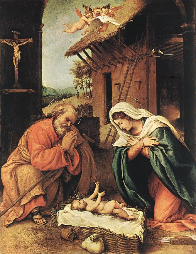 Nativity by Lorenzo Lotto