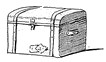 Steamer Trunk Drawing