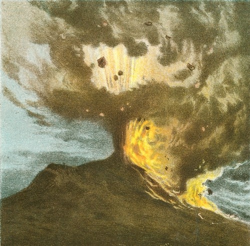 Erupting Volcano Drawing