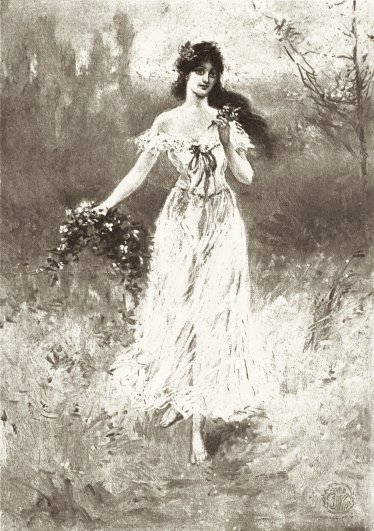 Lady with Flowers