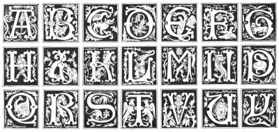 Collection of 16th Century Block Letters