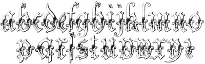 German Arabesque Alphabet