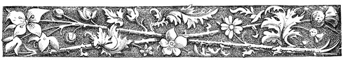 Floral Embossed Border