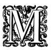 Fancy Letter M