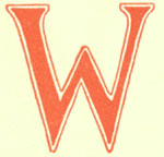 Fancy Letter W