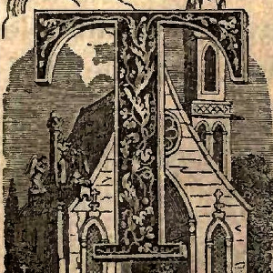 Letter T with Church - ReusableArt.com