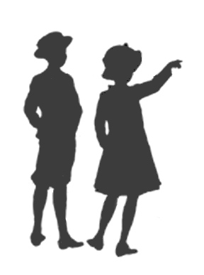 silhouette-of-children