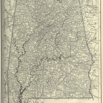 vintage alabama map