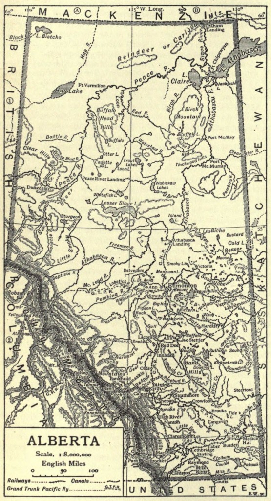 Alberta Canada Map