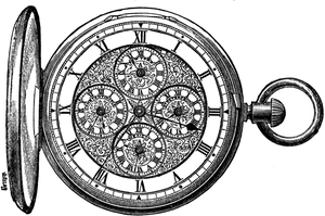 meridian watch drawing