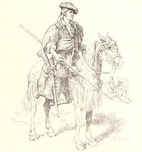 Horseman Drawing by Rosa Bonheur
