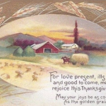 Thanksgiving Harvest postcard