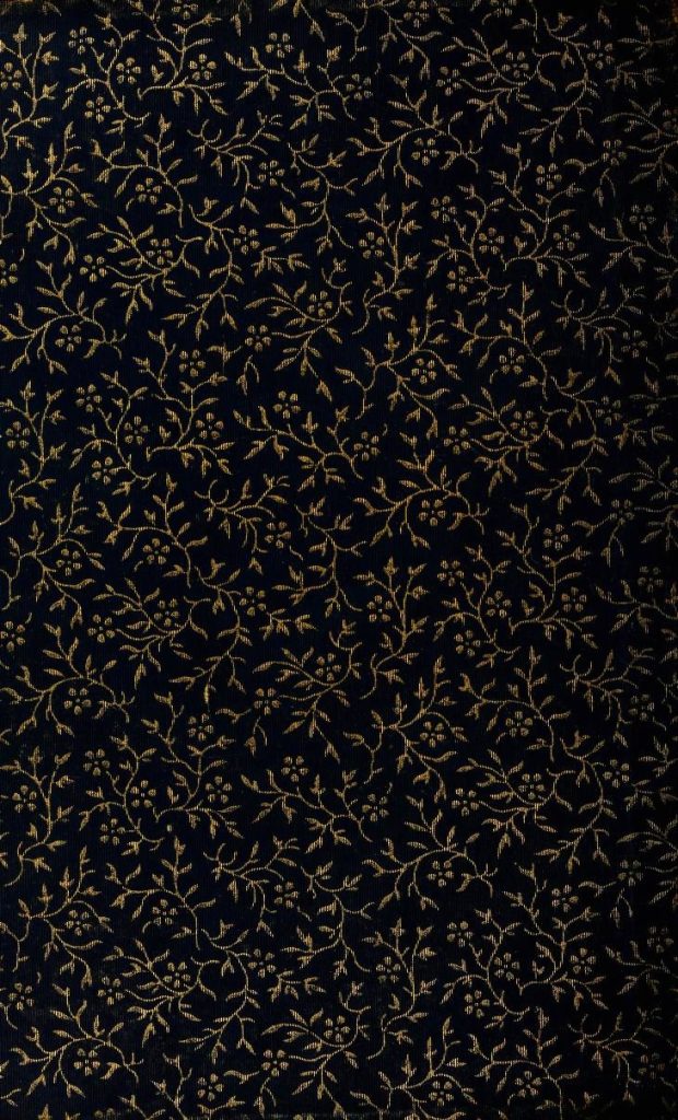 black and gold endpaper background