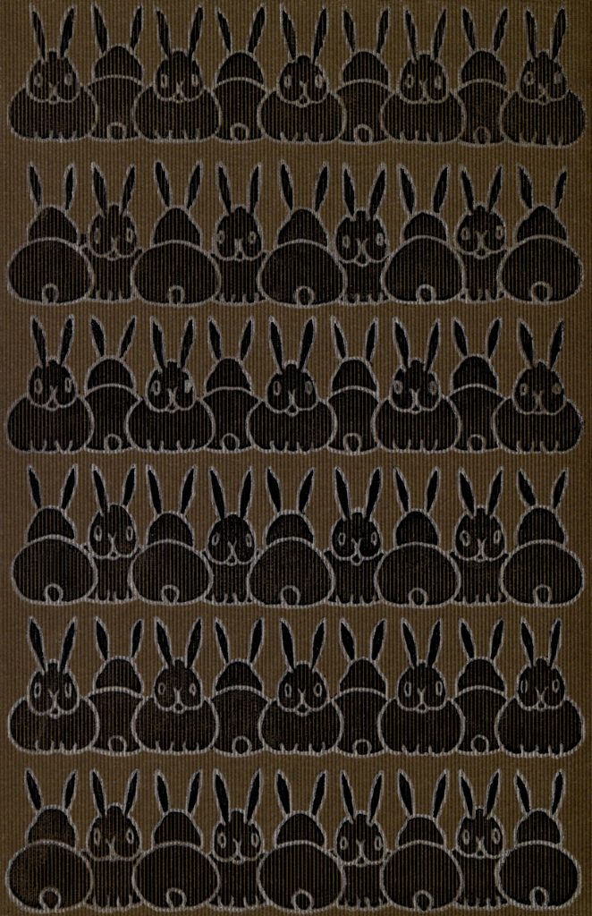 Chubby Bunnies Repeating Pattern from a Vintage Book Cover