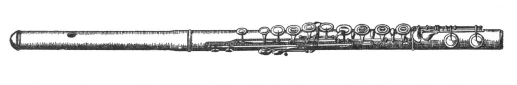 Boehm Cylinder Flute Drawing